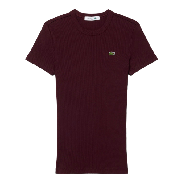 Lacoste T-shirts hauts et polos Grenat - T-shirt ctel coupe ajuste - 38 - Ref 63 €
